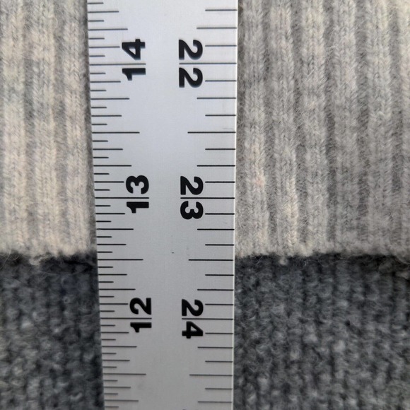 J. Crew Women's Pullover Sweater Gray Medium Long Sleeve Crew Neck Merino Alpaca - Picture 12 of 13